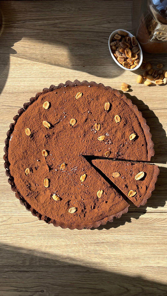 Caramel & Chocolate Tart - Snickers Tart