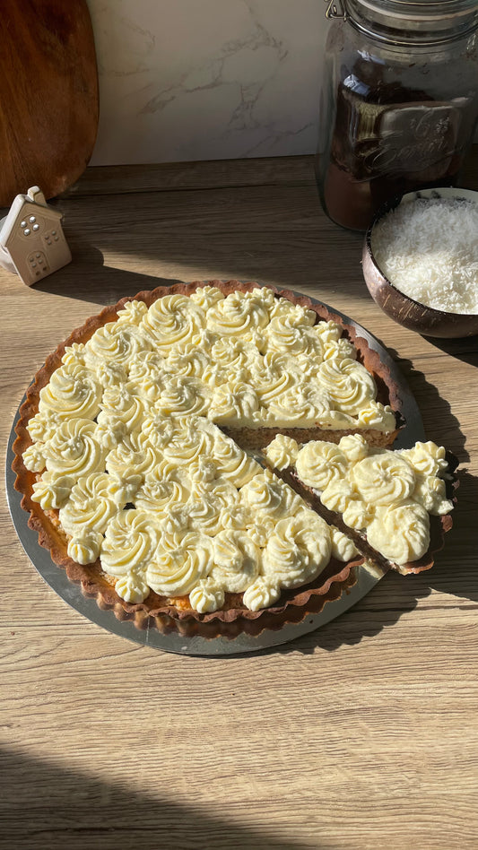 Coconut Praliné Tart - Bounty Tart